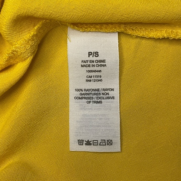 Garage Women’s Yellow Tank Top with Adjustable Straps - S/P - Picture 6 of 8